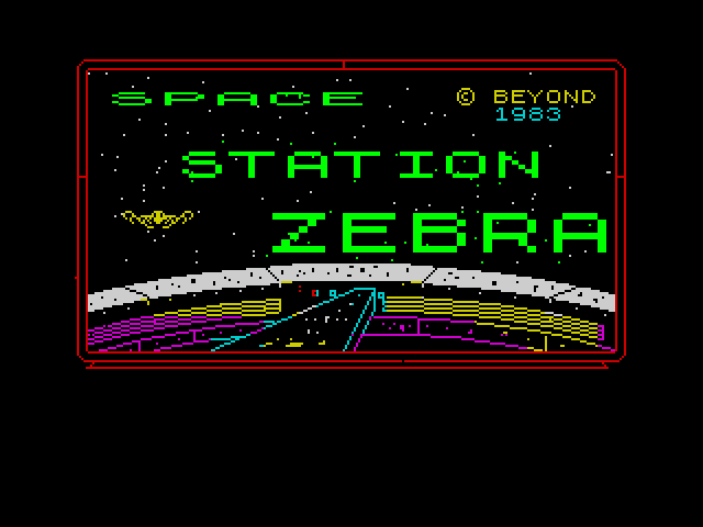 Space Station Zebra title screen for ZX Spectrum